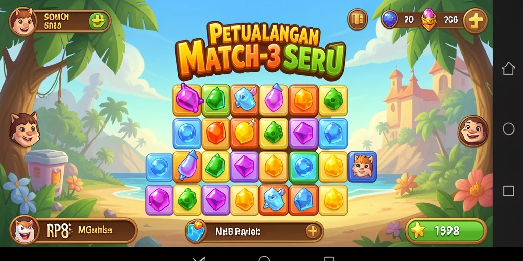 Tampilan gameplay menarik dari RP8 yang seru dan penuh warna.