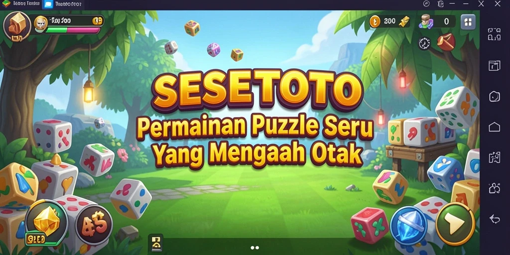 Tampilan gameplay SESETOTO yang menarik dengan teka-teki menantang.