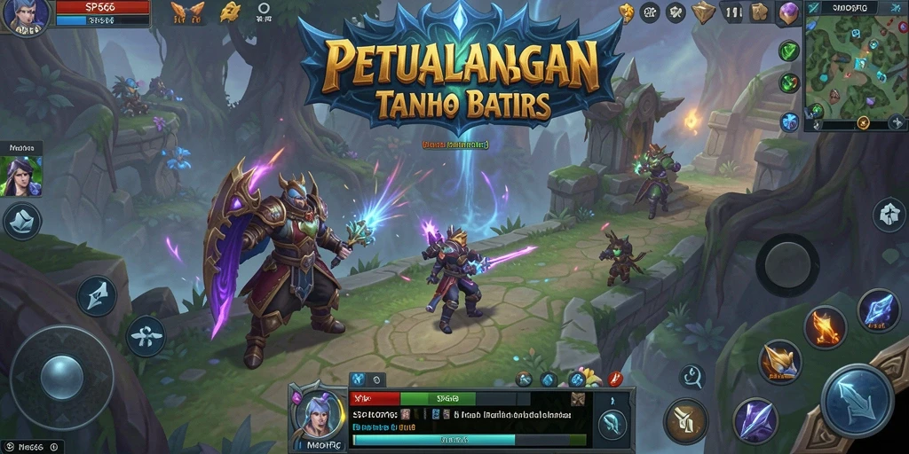 Screenshot menunjukan petualangan seru dalam SP666 MMORPG.