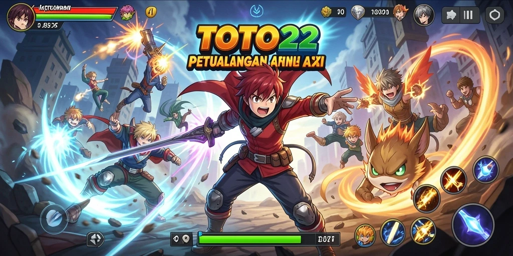 Screenshot gameplay menarik TOTO22 dengan aksi karakter Anime.