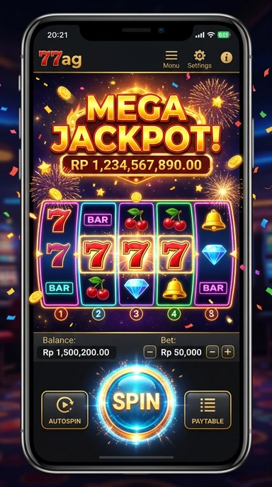Pengguna menikmati pengalaman download cepat di 77ag.